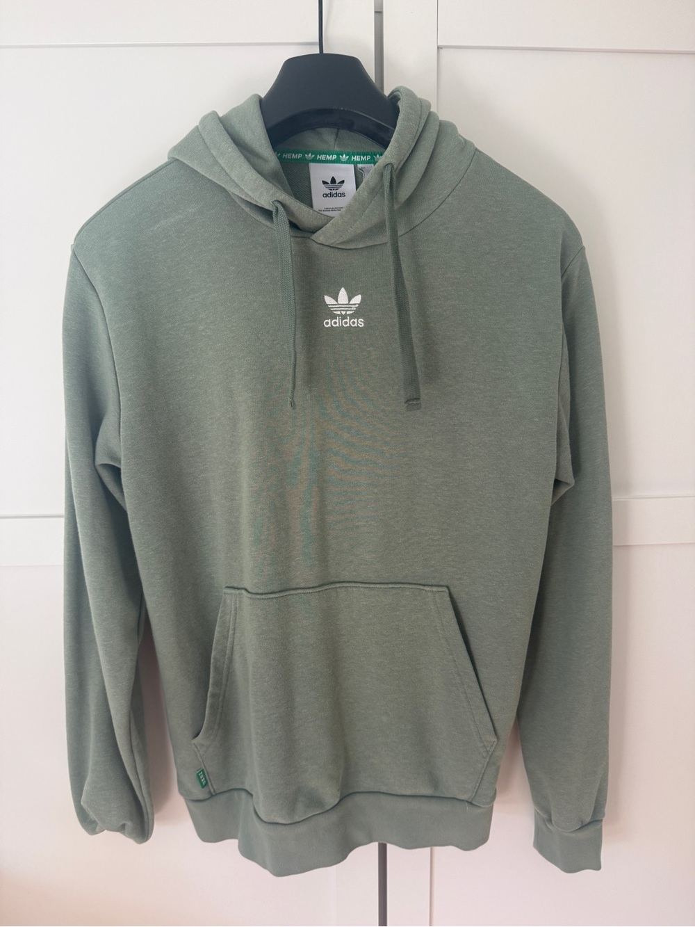 Adidas Originals Hemp Blend Green Hoodie Size S